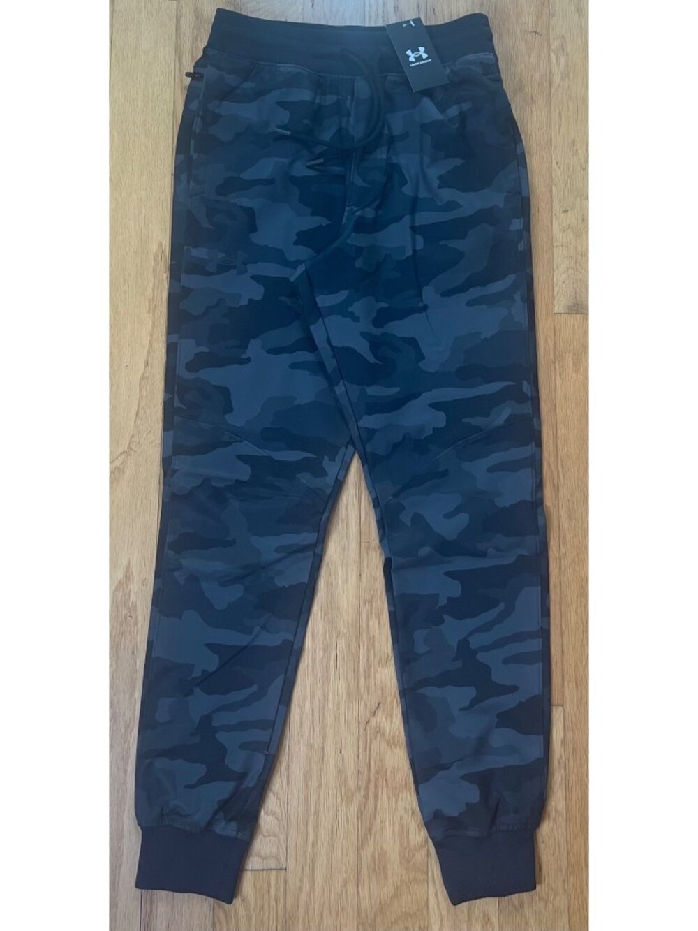 Under Armour UA Sportstyle Elite Black Camo Joggers 1379663 002, Men S, NWT $100